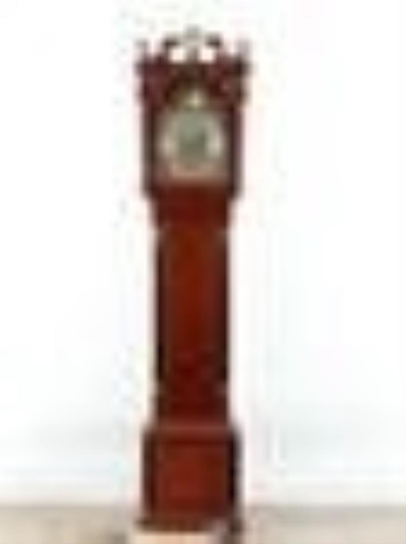 George III Style Tall Case Clock, 19th C., Durfee,