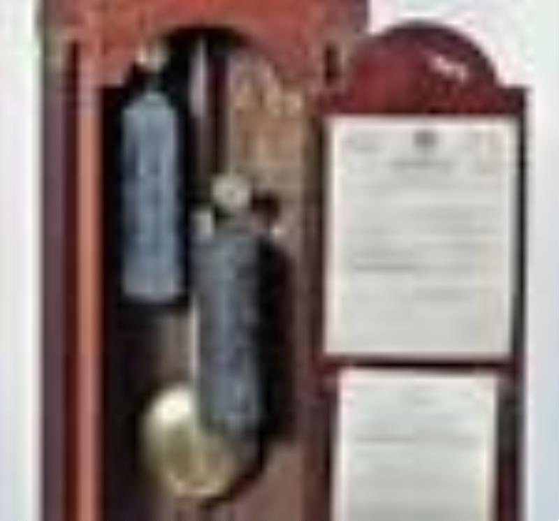 George III Style Tall Case Clock, 19th C., Durfee,