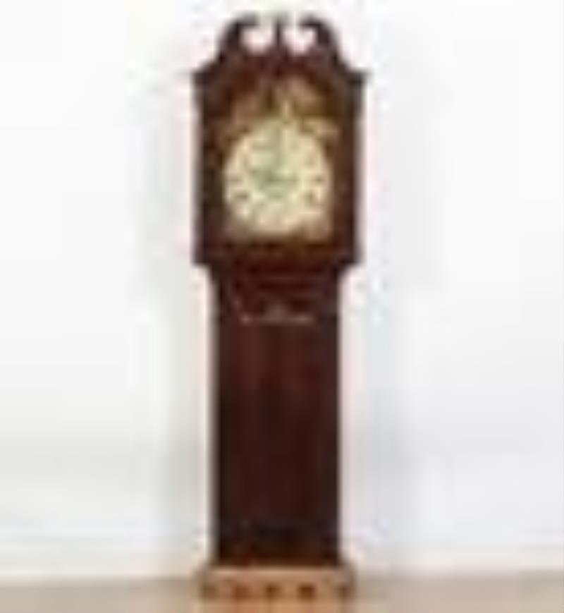 Victorian Mahogany Case Clock; Wisham, Scotland