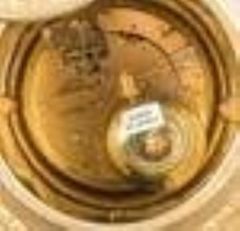 French Louis XVI Style Gilt & Marble Clock