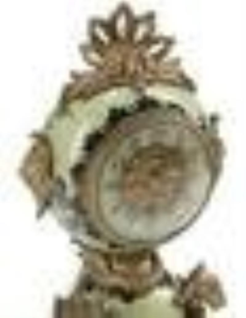 Louis XVI-Style Porcelain and Gilt Bronze Clock