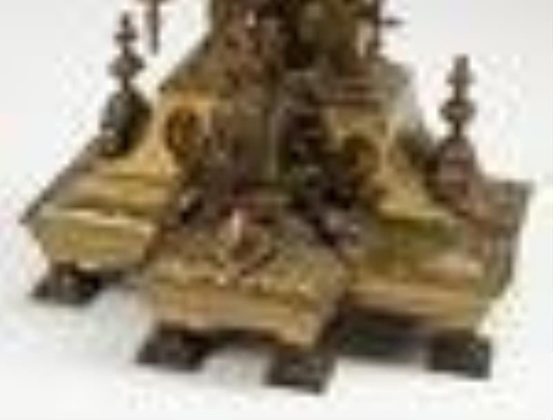 French Gilt Bronze Clock