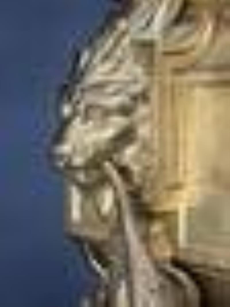 19th C French Gilt Bronze Lion Mask Clock Set