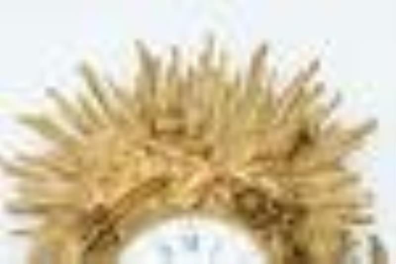 French Louis Xv Gilt Bronze Clock After Caffieri