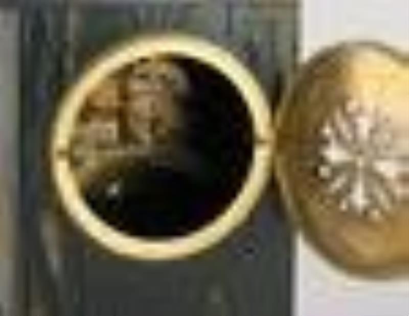 French lacquer mantel clock, 1890