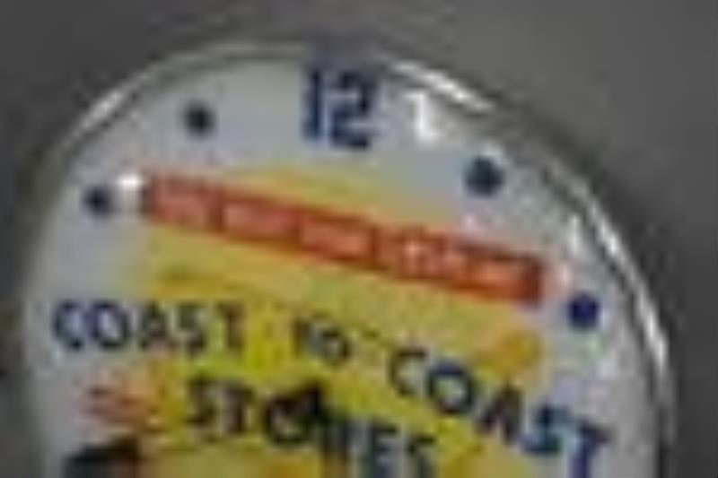 Coast-to-Coast w/Logo Pam Lighted Clock