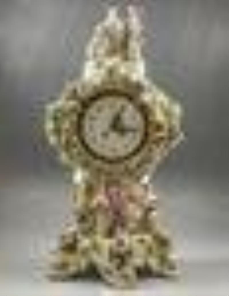 Meissen Mantle Clock, 19th Century