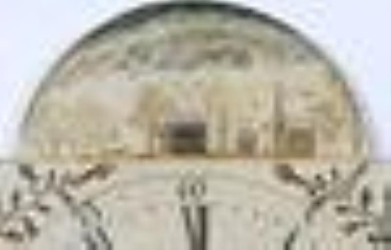 Amos Doolittle Painted Clock Face
