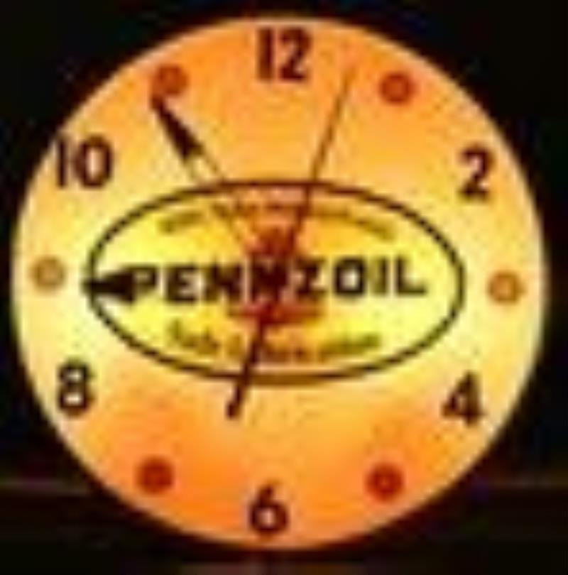 Pennzoil Safe Lubrication Pam Clock