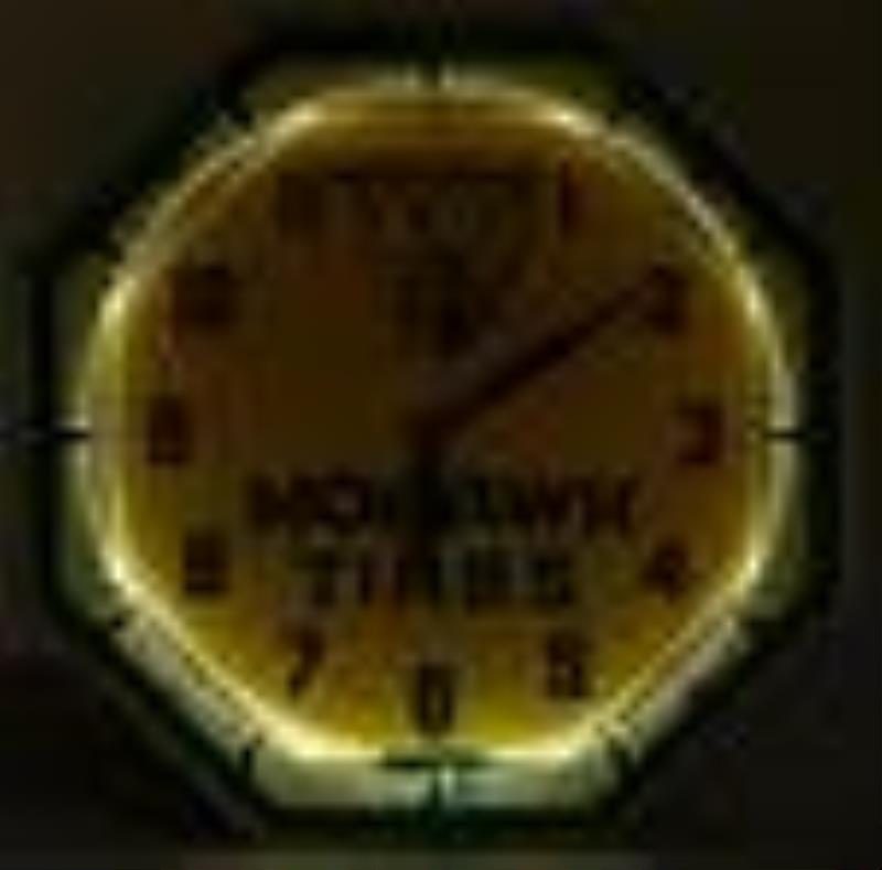 Mohawk Tires Neon Clock
