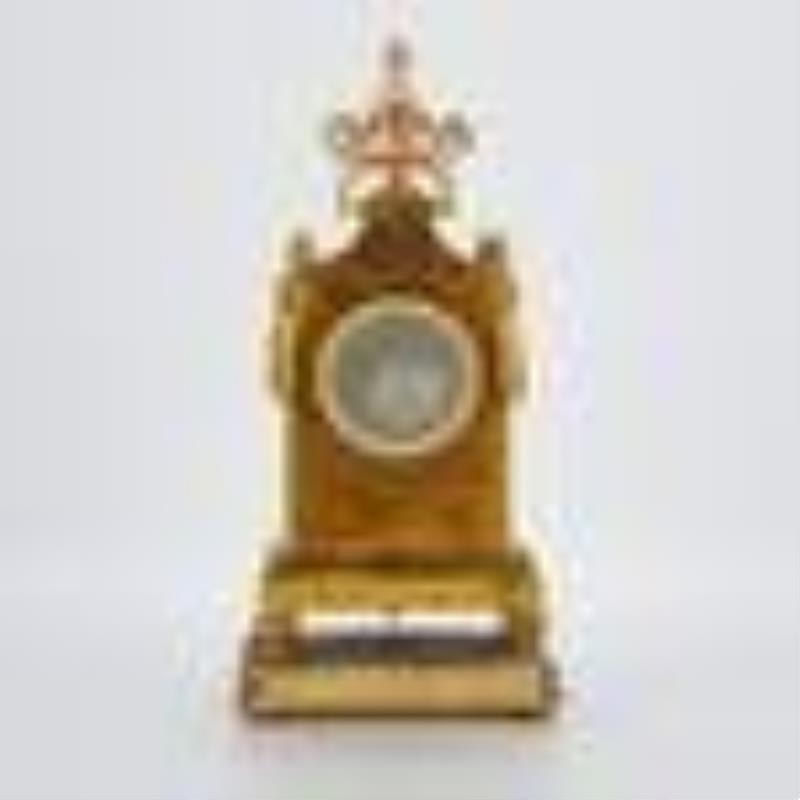 Louis XVI Style French Porcelain Bronze Mantel Clock