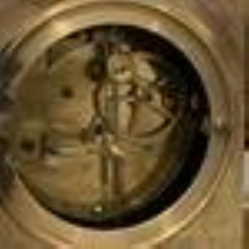 Antique 19th C. French Gilt Bronze Mantle Clock