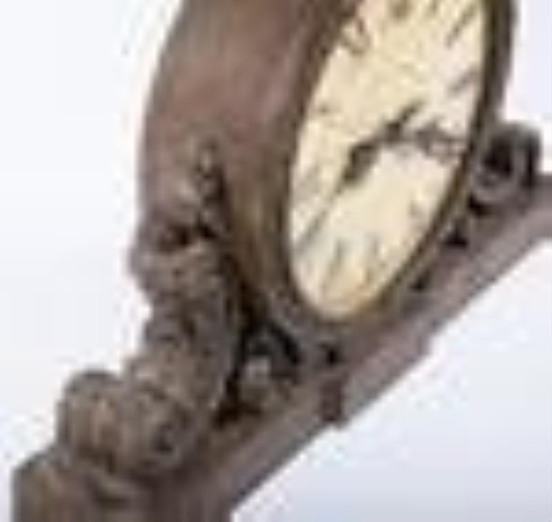 Edward F. Caldwell & Co., New York Large Bronze Architectural Electric Clock