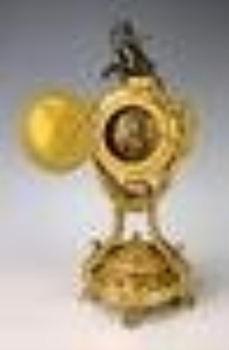 Louis XV Bronze Cherub with Satyr Heads Clock
