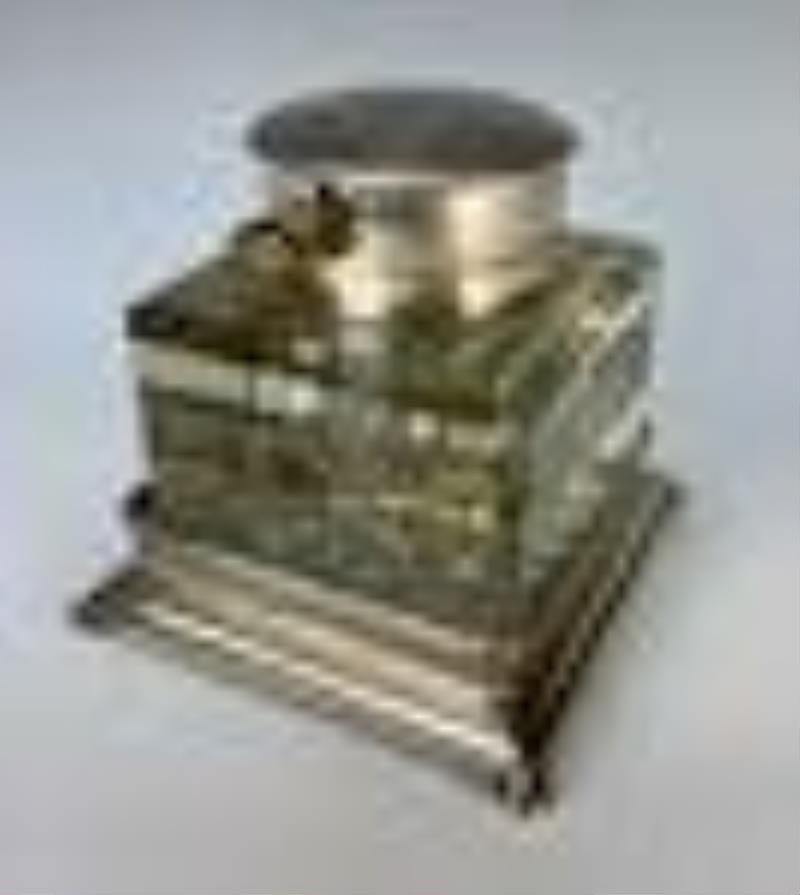 Rare Jack Warner Presentation Inkwell & Clock