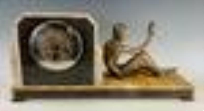 Signed D.H. Chiparus Art Deco Clock C. 1920