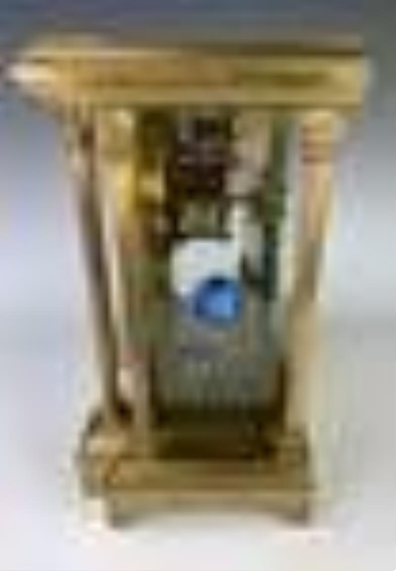Tiffany & Co. France Gilt Brass Clock w/ Scarabs