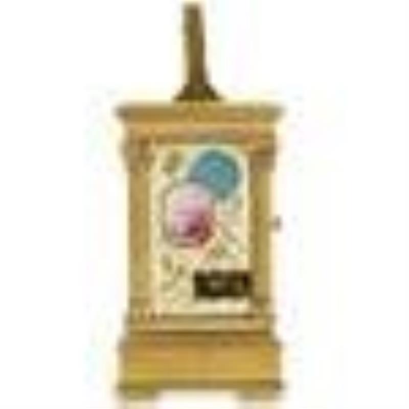 French Japonisme Gilt Bronze Carriage Clock