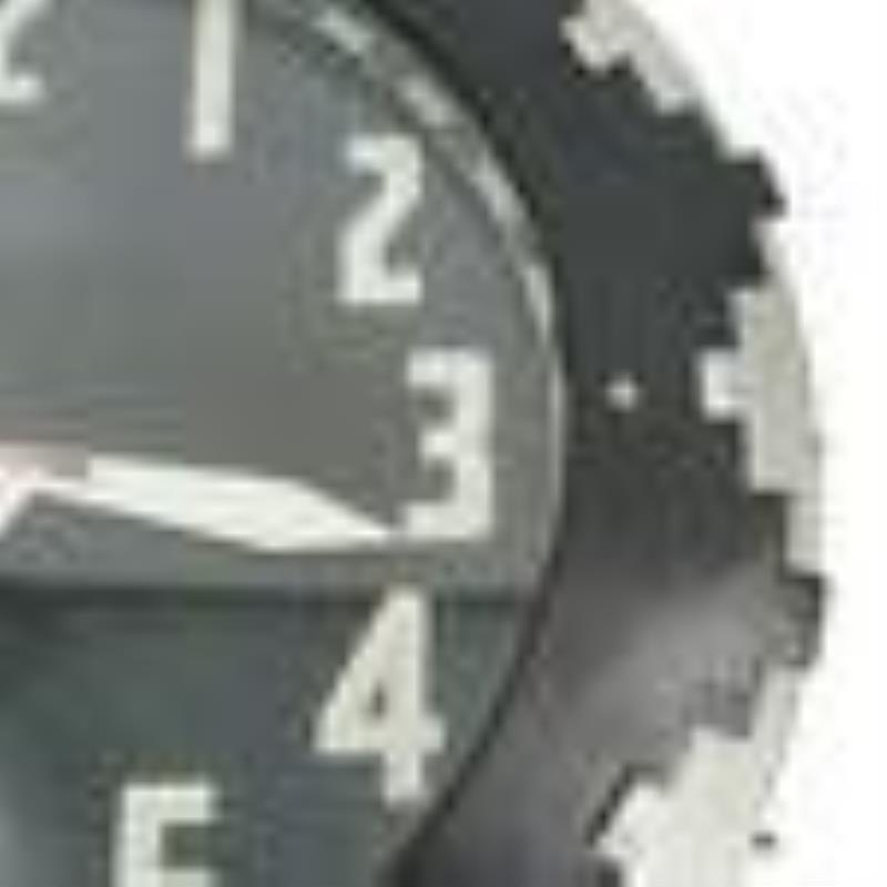 Electric Neon Clock Co. Art Deco Aztec Wall Clock