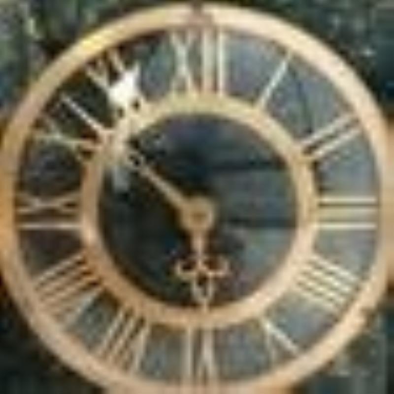 Cartier Green Patinated Bronze Mantle Clock