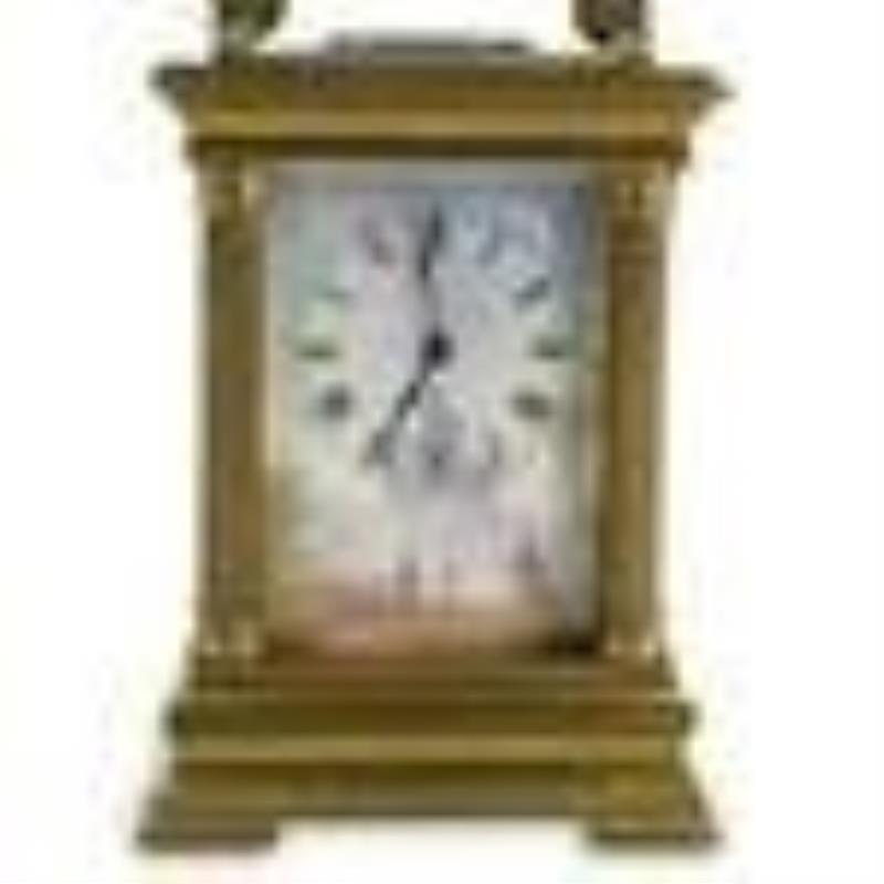 French Bronze Carriage Clock