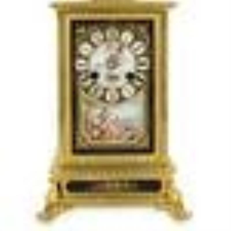 19th Cent. French Sevres Porcelain & Gilt Bronze Ornate Mantle Clock