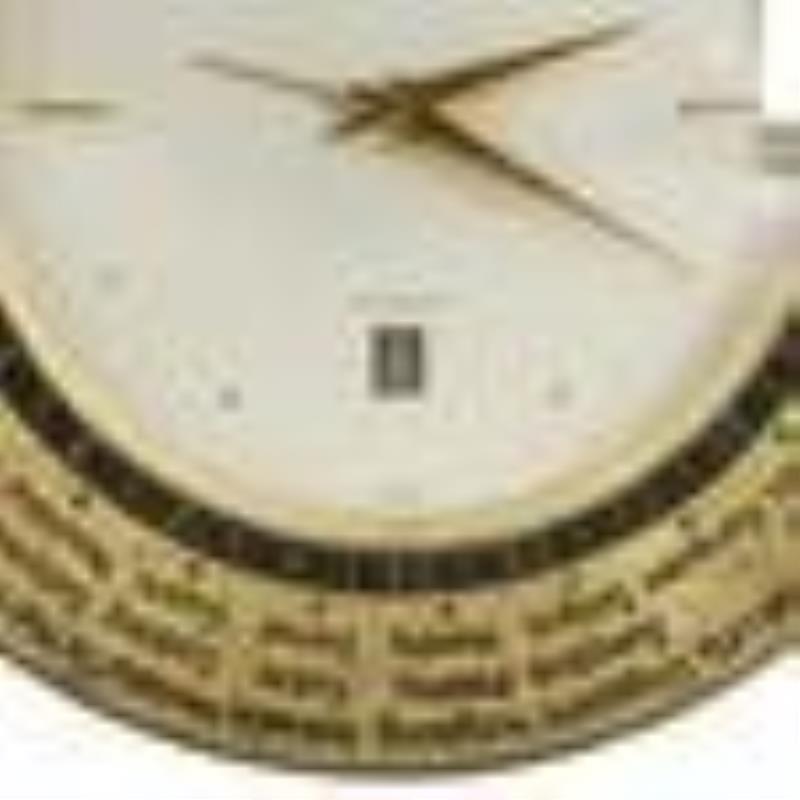 Luxor 8-Day World Time Alarm Calendar Desk Clock