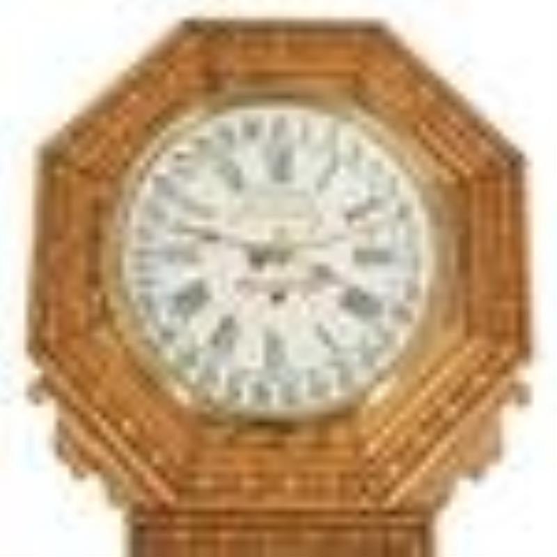 New Haven Oak Case Hambone Cigars Advertising Clock