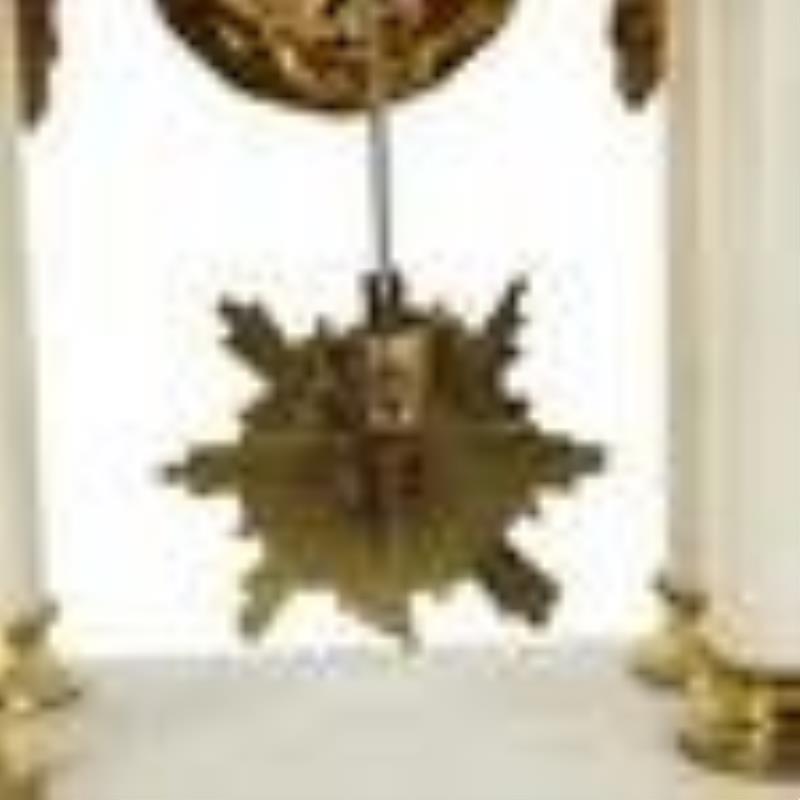 French Time & Strike Clock Garniture Set