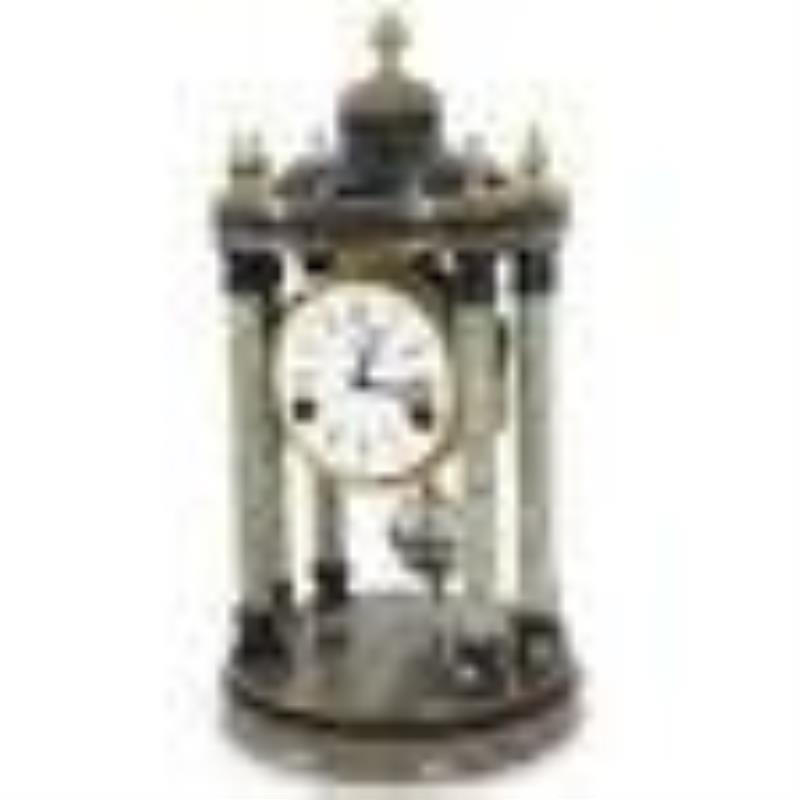 Stone & Metal Pendulum Portico Clock