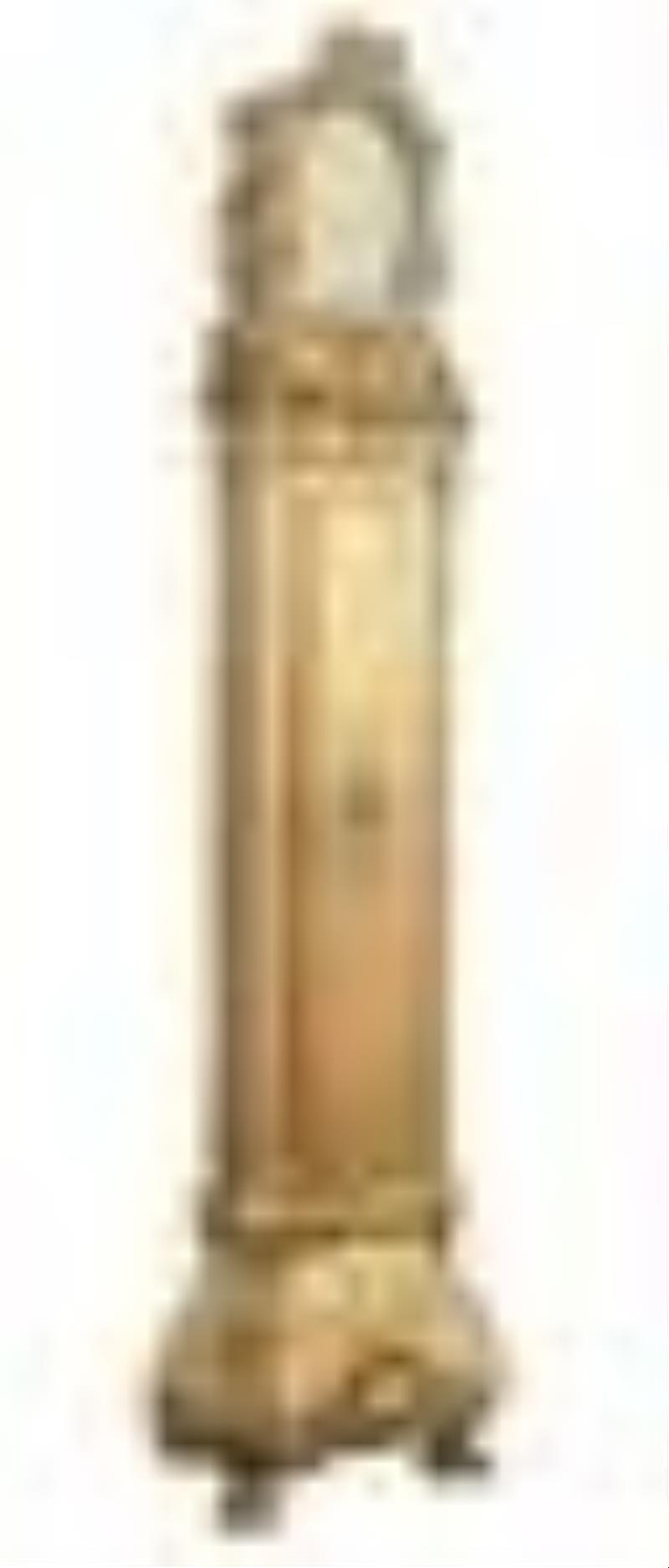 Unusual Louis XV-Style Giltwood Tall Case Clock