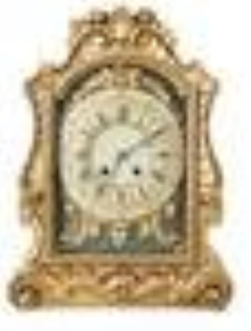 Unusual Louis XV-Style Giltwood Tall Case Clock