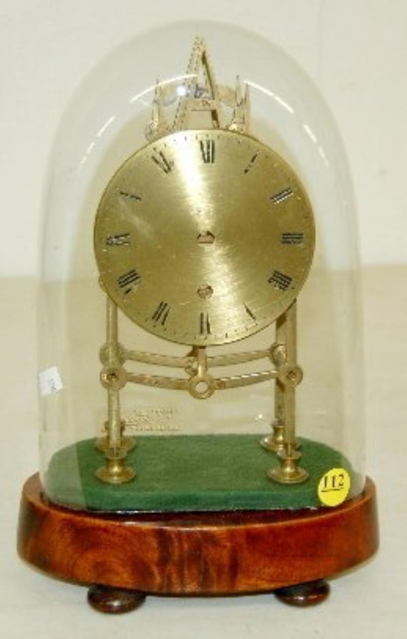 Skeleton Clock Frame Only w/ Glass Dome