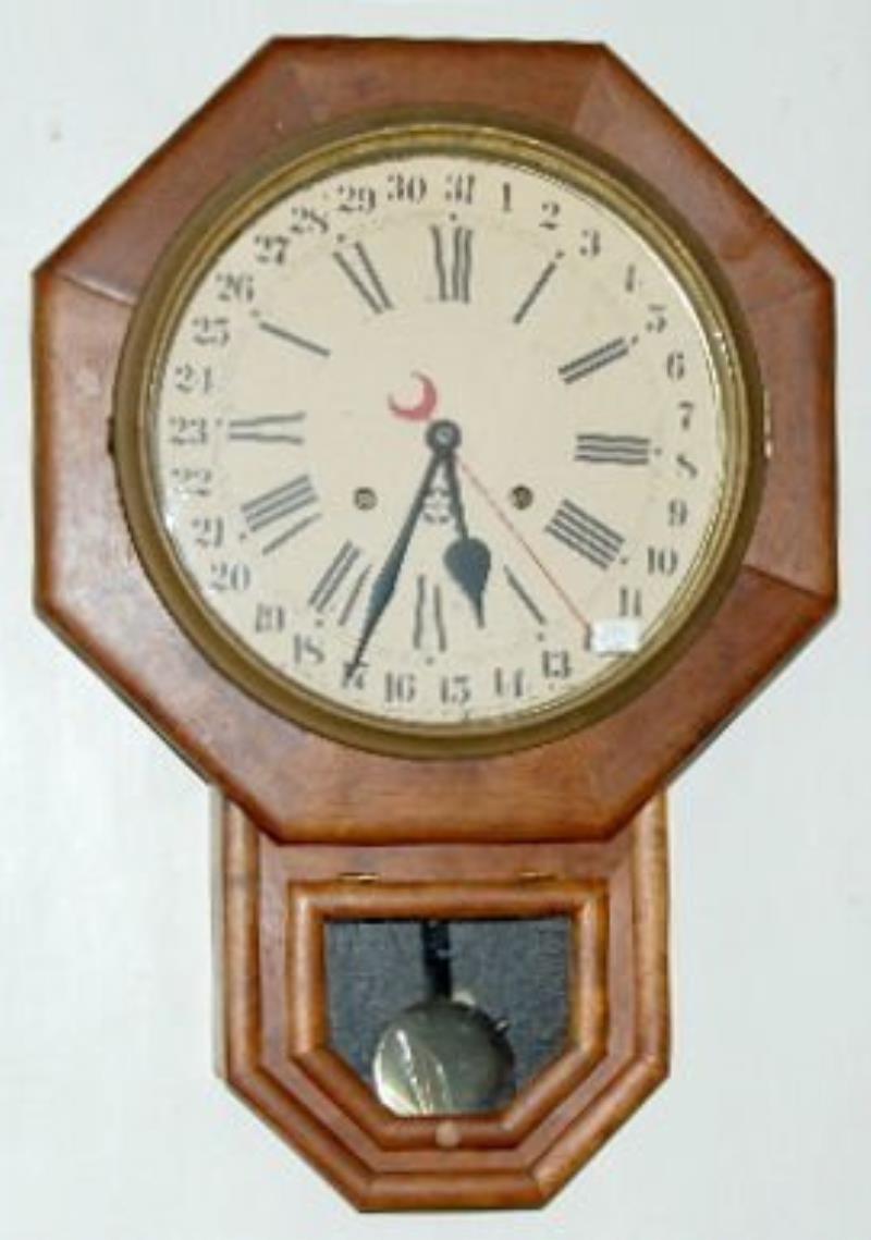 New Haven Octagon Short Drop Clock, T & S