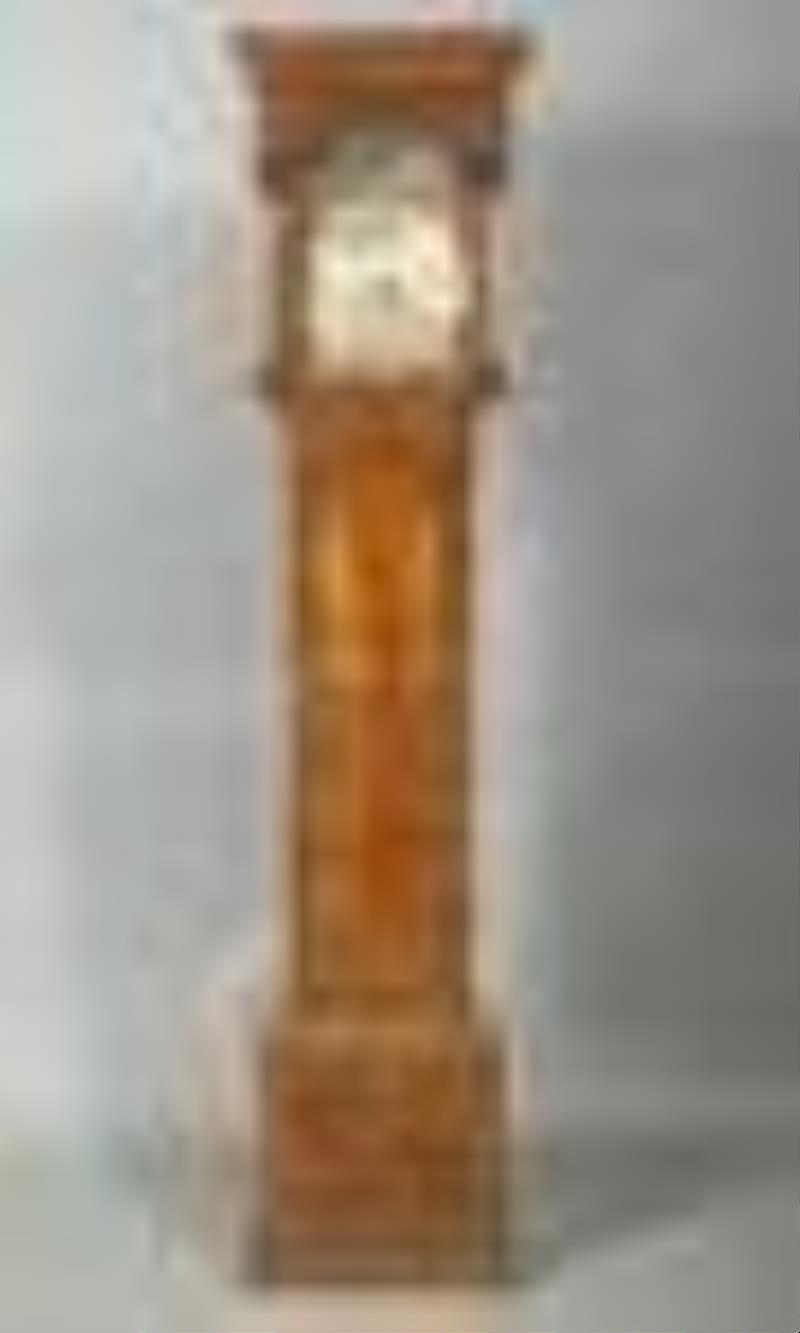 George II Walnut Tall Case Clock