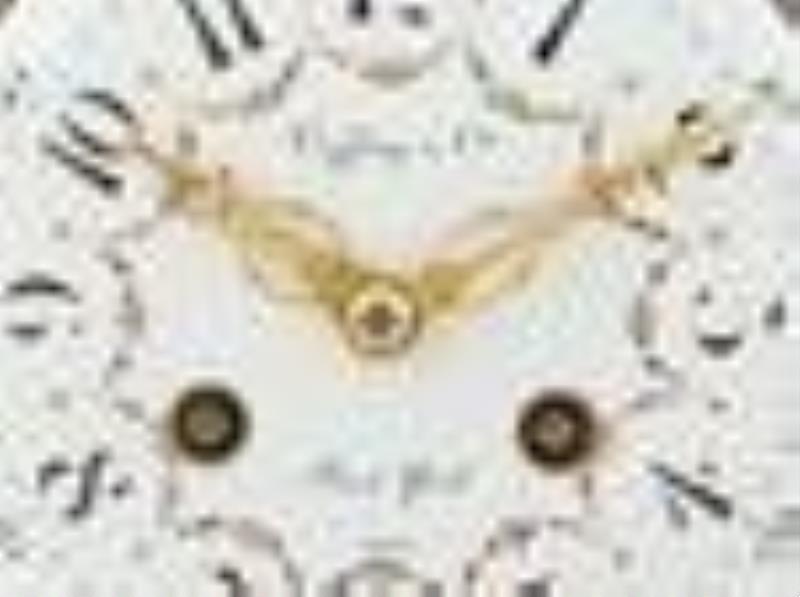 Louis XVI Style Gilt-Metal Mounted Cobalt Ground Porcelain Lyre-Form ‘Jeweled’ Mantel Clock With