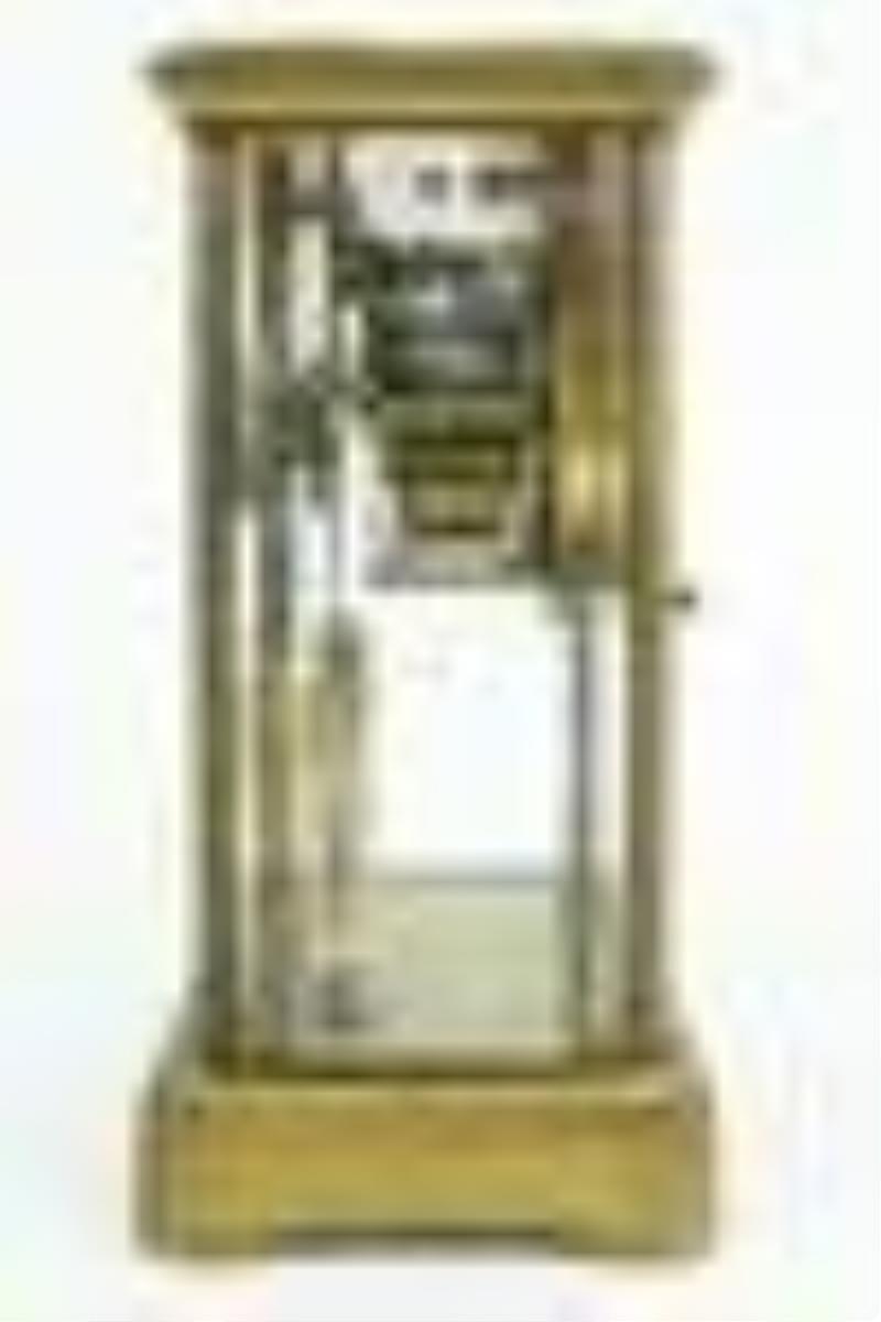 Small French Crystal Regulator Clock
