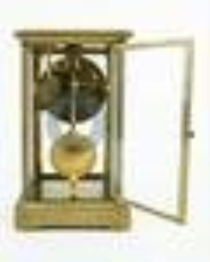 Small French Crystal Regulator Clock