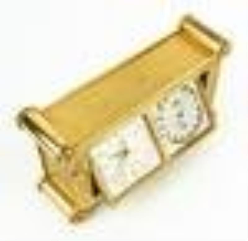 Small Swiss Angelus Cased Travel Clock