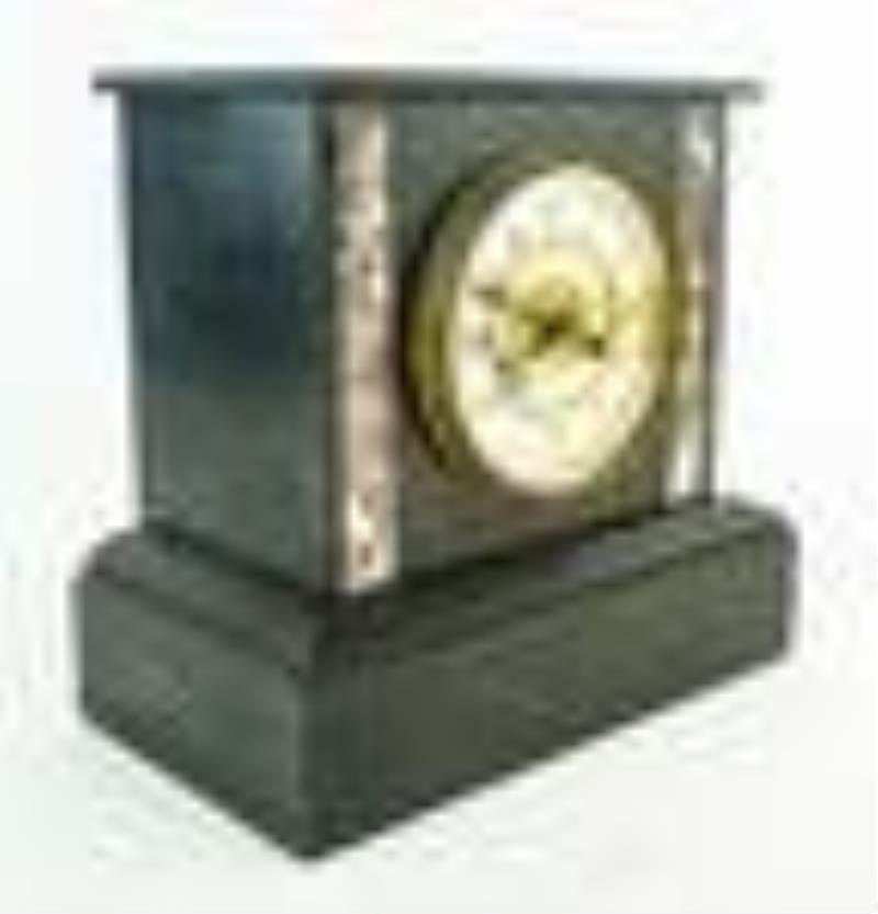 Waterbury Clock Slate and Marble Shelf Clock