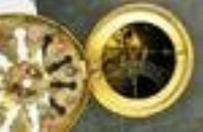 Waterbury Clock Slate and Marble Shelf Clock