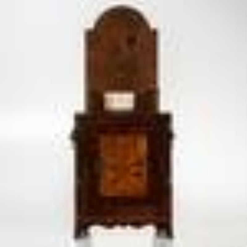 David Wood Mahogany and Inlaid Shelf Clock
