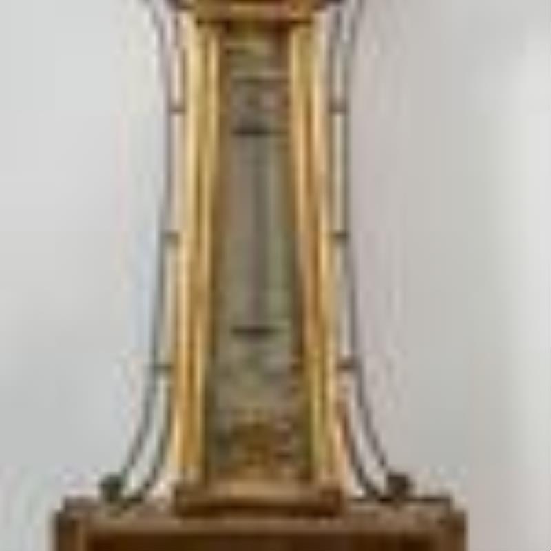 Aaron Willard Jr. Thermometer-front Patent Timepiece or Banjo Clock