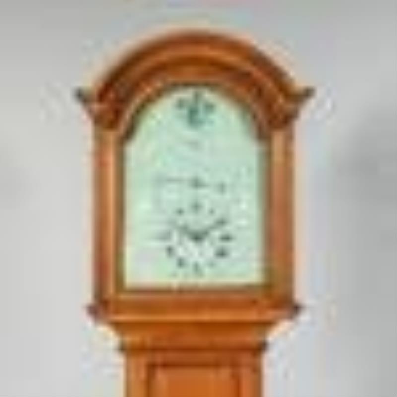 Abraham Edwards \\\”Regulator\\\” Pine Tall Clock