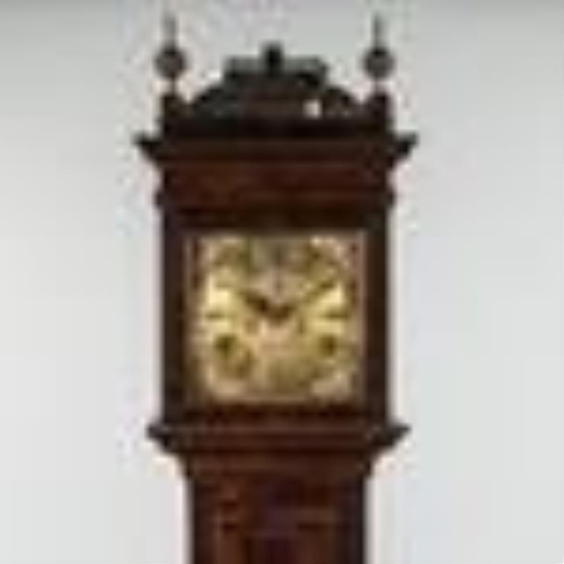 David Lamy Burr Walnut Veneer Longcase Clock