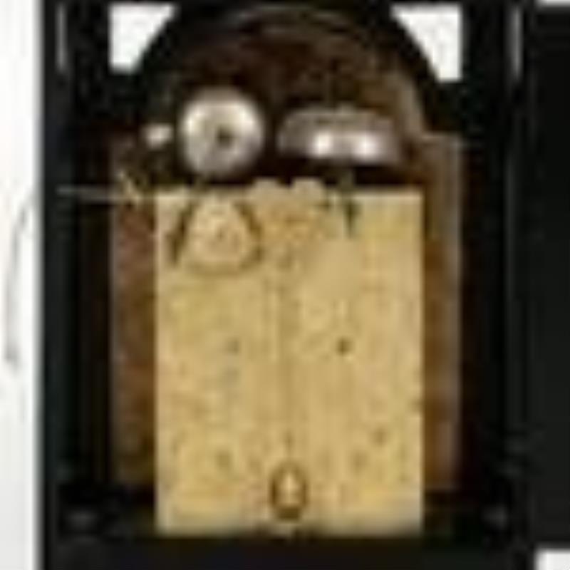 George Clarke Ebonized Chiming Bracket Clock