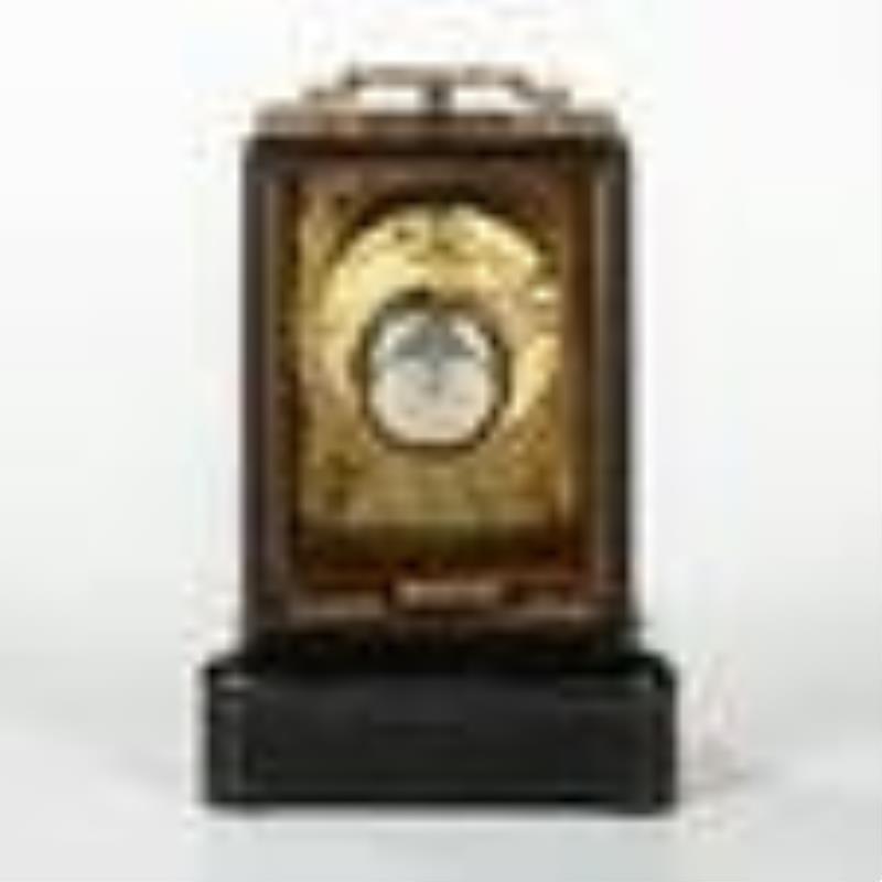 French Ebonized and Inlaid Carriage Clock