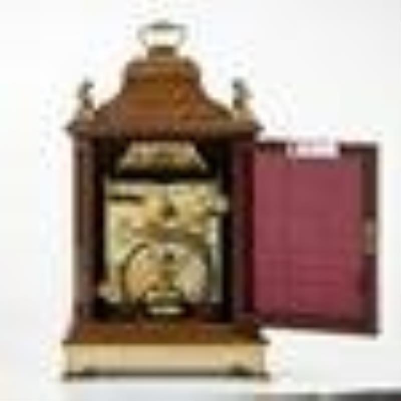 Brass-mounted Mahogany Chain Fusee Bracket Clock