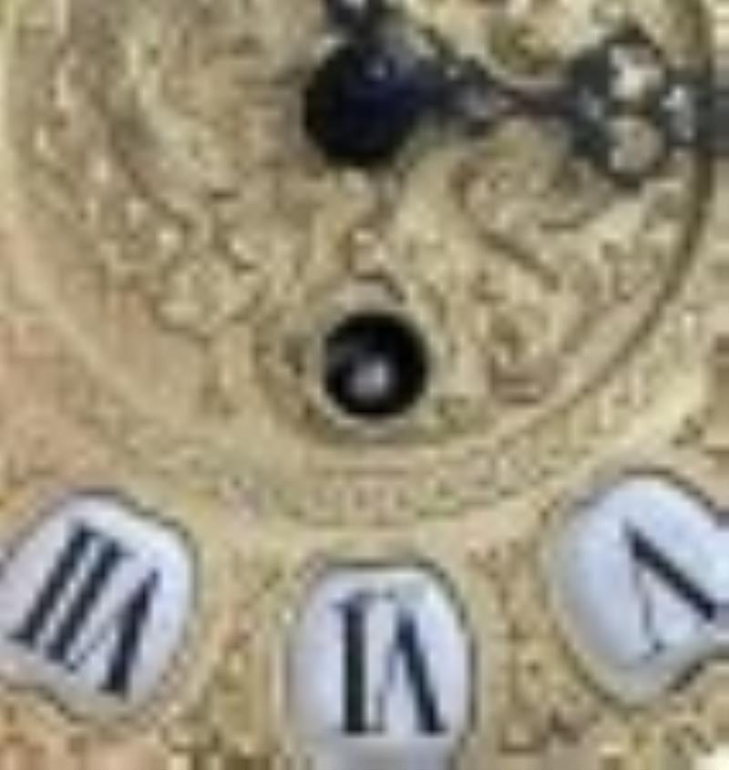 Italian Le Ore Brass Clock