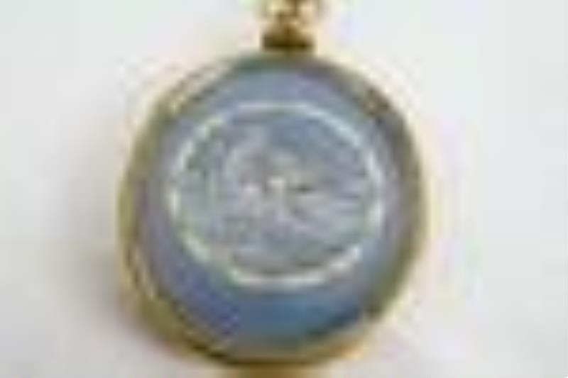 Rare Gubelin Dore’ Bronze and enamel clock